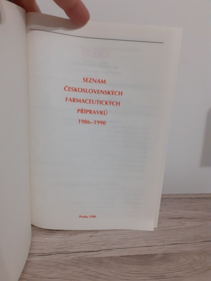 Seznam československých farmaceutických přípravku 1986-1990