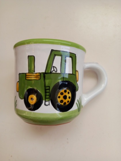 Traktor- raňajkový hrnček