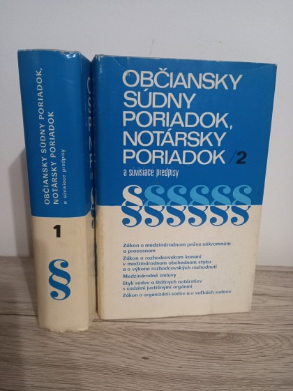 Občianský súdny poriadok, notársky poriadok a súvisiace predpisy