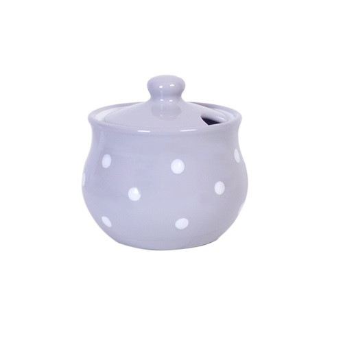 Bledofialová malá nádoba na med/džem/cukor