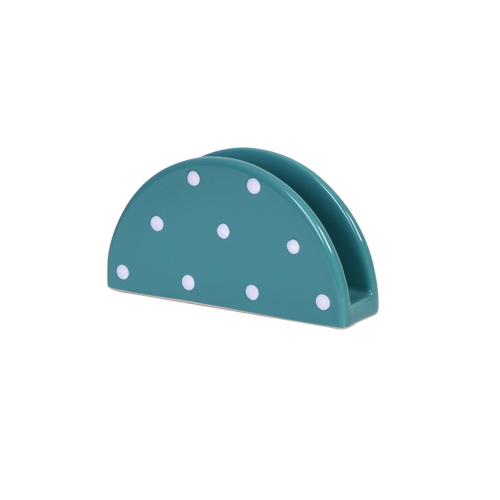 Tyrkysový stojan na obrúsky