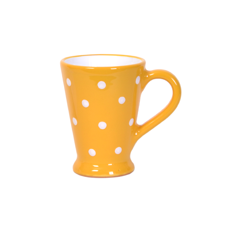 Žltý štíhly hrnček