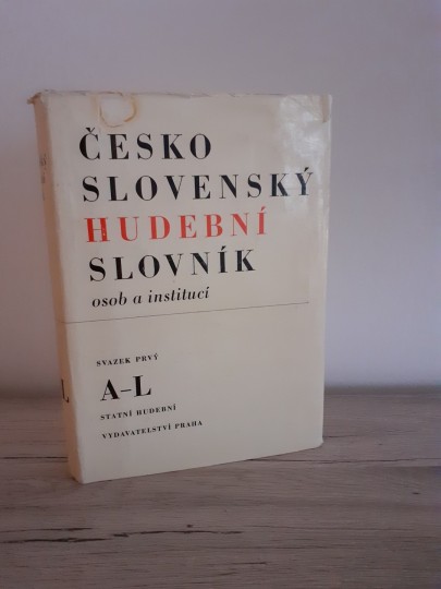 Československý hudební slovník A-L