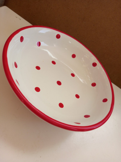 Biela polievková miska