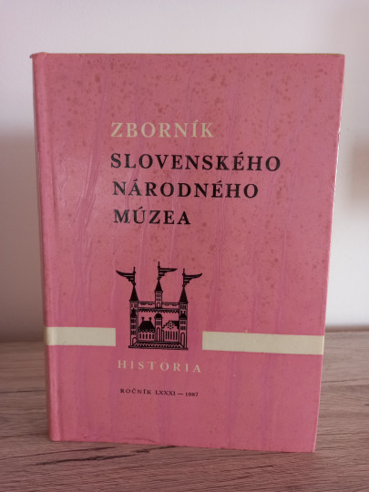 Zborník Slovenského národného múzea Zborník Slovenského národného múzea