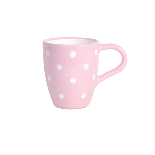 Ružový kávový hrnček