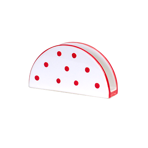 Biely stojan na obrúsky