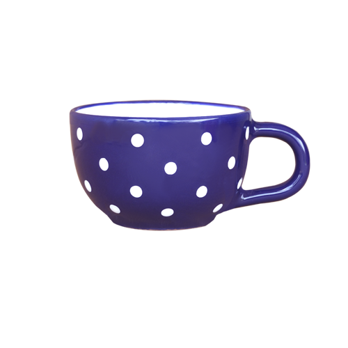 Modrý čajový hrnček