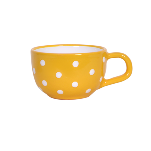 Žltý čajový hrnček